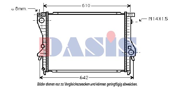 AKS DASIS Radiaator,mootorijahutus 051810N